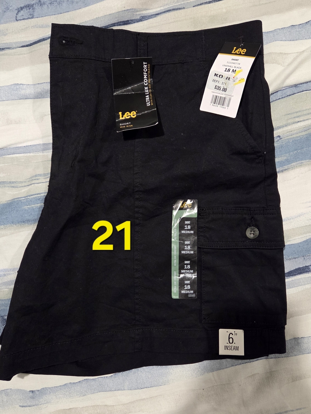 Lee Black Women's Cargo Shorts